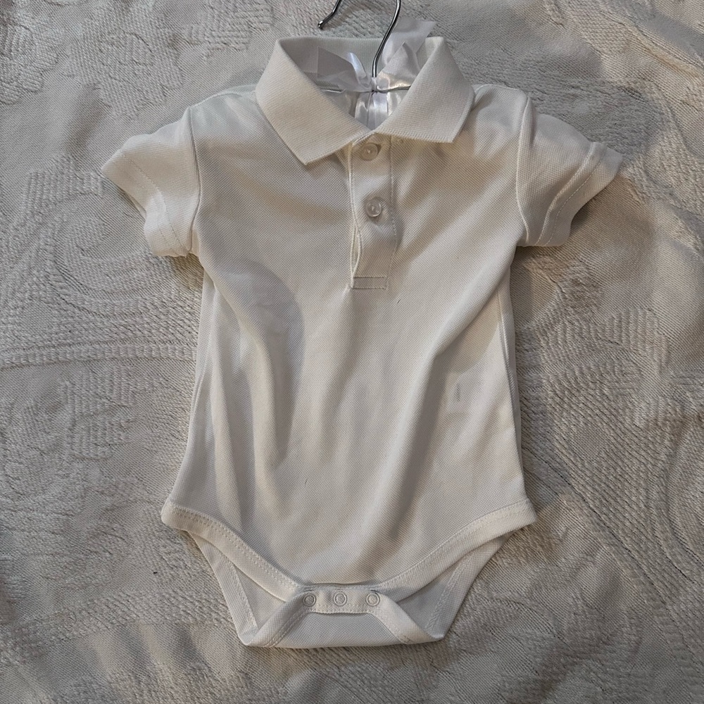 White Polo Onesie